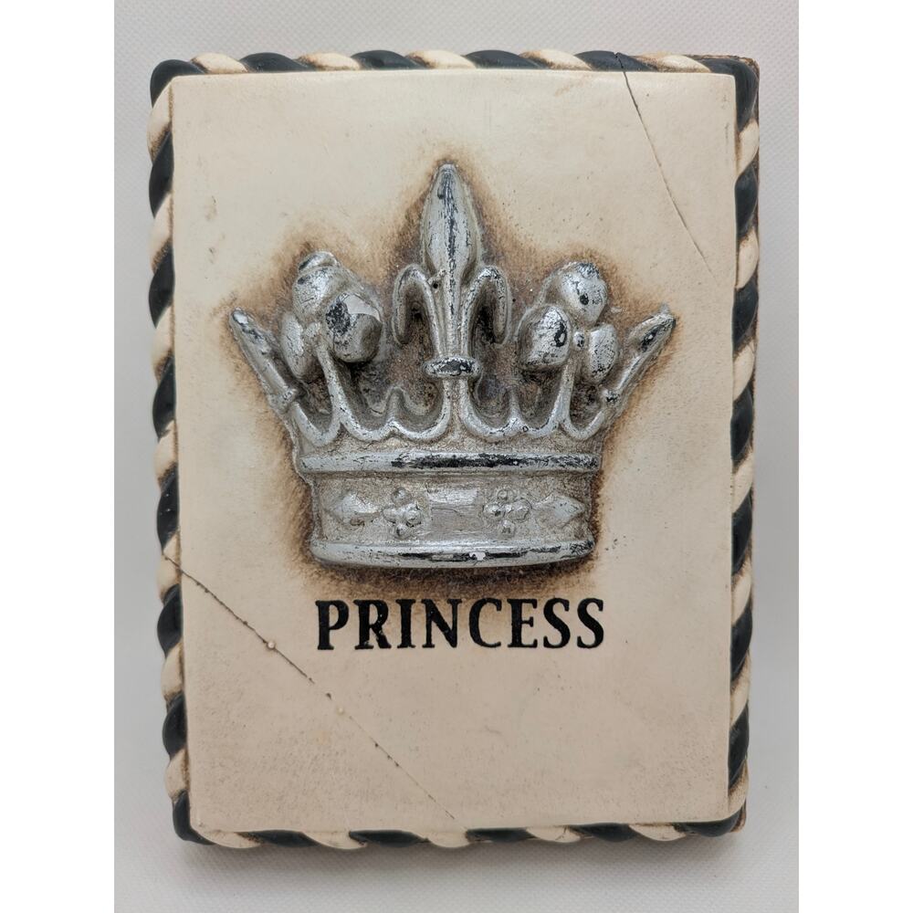 Sid Dickens Memory Block T-59 Princess (Silver) Crown ~ Retired Good condition